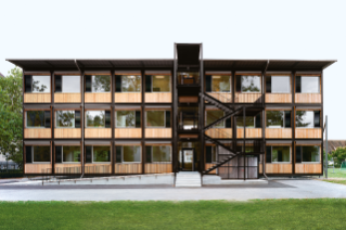 «Züri Modular»-Pavillon, «2. Generation» bei der Schulanlage Milchbuck, Baujahr 2015 (© Rasmus Norlander, Zürich)